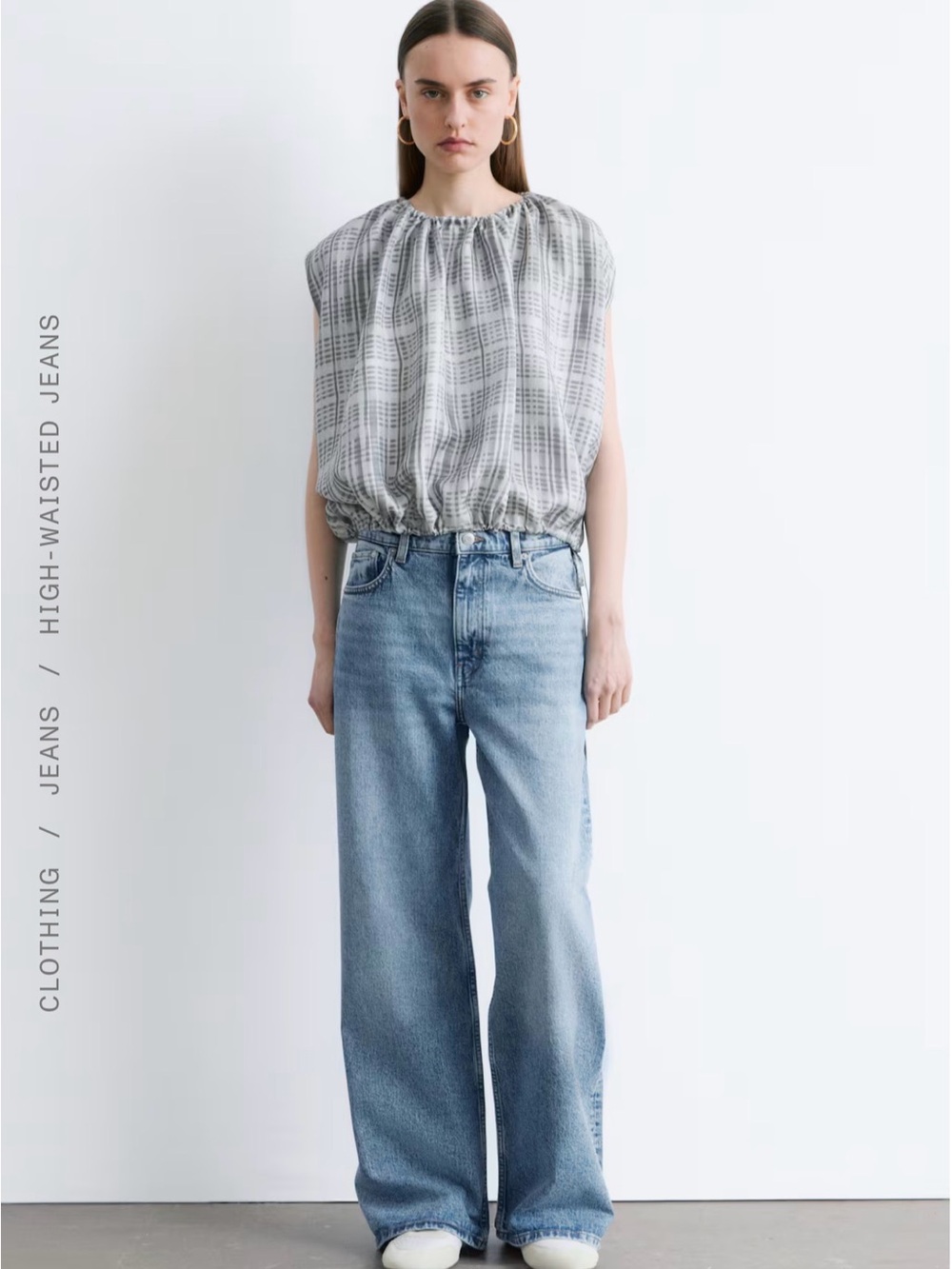 & OTHER STORIES High-Waisted Wide Leg Jeans - Light Blue
